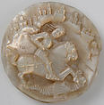 Medallion with Saint George Slaying The Dragon, Mother of pearl, German