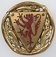 Armorial Roundel, Champlevé enamel and gilded copper, French