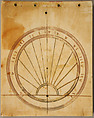 Upper Leaf of Sundial, Elephant ivory with paint and gilding, German