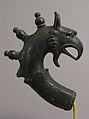 Lamp Handle with a Griffin’s Head, Copper alloy, Byzantine