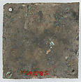 Tinned-Copper Plaque with a Personification, Tinned copper, Byzantine