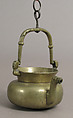 Laver, Brass, with iron swivel and suspension loops, Netherlandish
