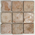 Nine Tiles, Earthenware, tin-glazed, French