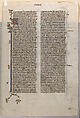 Manuscript Leaf from a Bible, Tempera and gold on parchment, North French