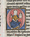 Bible, Tempera and gold on parchment; leather binding, French