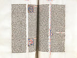 Bible, Tempera and gold on parchment; leather binding, French