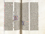 Bible, Tempera and gold on parchment; leather binding, French