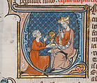 Manuscript Leaf with Opening of The Book of Nehemias, from a Bible, Tempera and gold on parchment, French