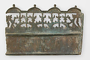 Panel from a Choros (lighting frame), Cast copper alloy, Byzantine