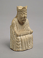 Chess Piece of a King (Copy of one of the Lewis Chessmen), Plaster cast, Scandinavian