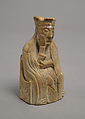Chess Piece of a Queen (Copy of one of the Lewis Chessmen), Plaster cast, Scandinavian