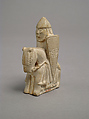 Chess Piece of a Knight (Copy of one of the Lewis Chessmen), Plaster cast, Scandinavian