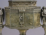 Footed Pyx, Silver, silver-gilt with opaque enamel, Spanish (?)