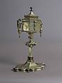 Footed Pyx, Silver, silver-gilt with opaque enamel, Spanish (?)
