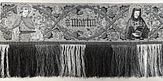 Praetexta of an Antependium, Linen, silk and gold thread, woven and embroidered, German