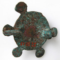Brooch, Champlevé enamel, bronze, Roman