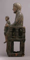 Virgin and Child, Oak, painted and gilded, French