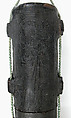 Case, Cuir bouilli (tooled leather), tooled,  green cord, French