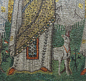 Saint Agnes, Tesserae, glass in wooden frame, Byzantine