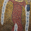 Salome, Tesserae, glass in wooden frame, Italian