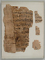 Papyrus Fragments, Papyrus and ink, Coptic