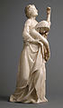 The Virgin Supported by Saint John, from a Crucifixion Group, Marble, traces of gilding, South Netherlandish