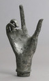 Reliquary, Hand from, Copper, silver-plated, French