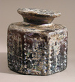 Octagonal Bottle, Moulded glass, Byzantine