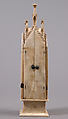 Folding Shrine with Virgin and Child, Elephant ivory with metal mounts, French