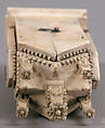 Folding Shrine with Virgin and Child, Elephant ivory with metal mounts, French