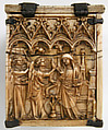 Box with Scenes from the Infancy of Christ, Elephant ivory, metal (silver?) mounts, European (French style)