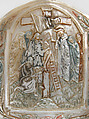 Devotional Plaque, Carved Mother-of-pearl, polychromy, German