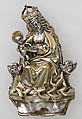 Badge with the Virgin and Child, Silver, partial-gilt, German