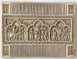 Comb with Scenes from the Life of Christ and the Virgin, Elephant ivory, European (Medieval style)
