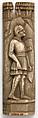 Panel with Armored Soldier, Bone, European (Medieval style)