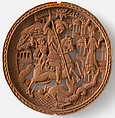 Medallion, St. George Slaying The Dragon, Boxwood, Slavic