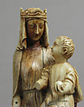 Seated Virgin and Child, Elephant ivory, French