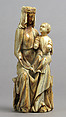 Seated Virgin and Child, Elephant ivory, French