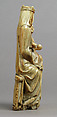 Seated Virgin and Child, Elephant ivory, French