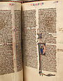 Bible, Tempera, ink, and metal leaf on parchment; leather binding, French