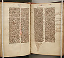 Bible, Tempera, ink, and metal leaf on parchment; leather binding, French