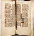 Bible, Tempera, ink, and metal leaf on parchment; leather binding, French
