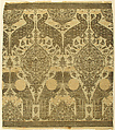Textile with Animals, Silk, gold thread, Italian