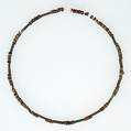 String of Beads, Earthenware, glazed (green and white faience), Coptic