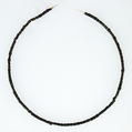 String of Beads, Earthenware, glazed (black faience), Coptic