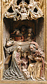 Altarpiece with Scenes of the Infancy of Christ, Limestone, polychromed, gilding, North French or South Netherlandish