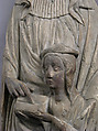 Education of the Virgin by Saint Anne, Alabaster, paint, Spanish