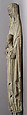 Education of the Virgin by Saint Anne, Alabaster, paint, Spanish