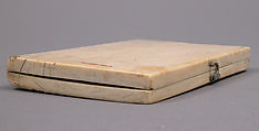 Diptych, Elephant ivory with metal mounts, French