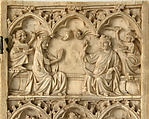 Right Wing of a Diptych with Coronation of the Virgin and Adoration of the Magi, Elephant ivory with metal mounts, French